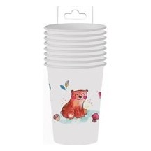 Gobelets Animaux de la Forêt – Lot de 8 - 22475 - Gobelets & Assiettes à Thème
