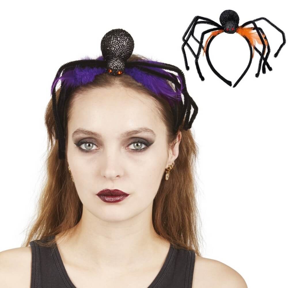 Serre-tête araignée Halloween pas cher | Fiesta Factory