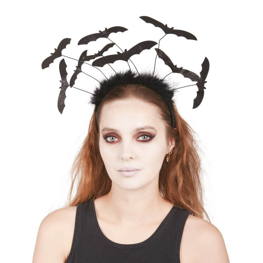 Serre-tête chauves-souris Halloween pas cher | Fiesta Factory