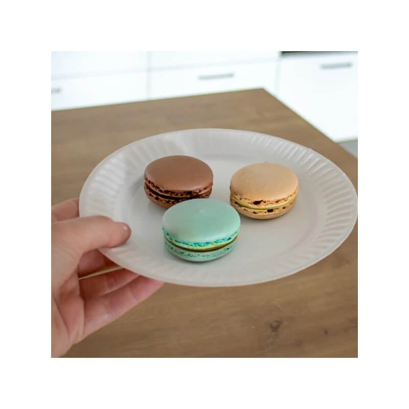 Assiettes Rondes Carton Blanc Ø 18 cm – Paquet de 50 - 51A005 - Assiettes en carton & bois