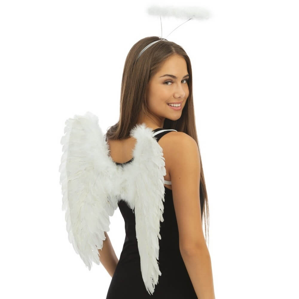 Serre-tête auréole d’ange – Blanc - 19560 - Serre-tête