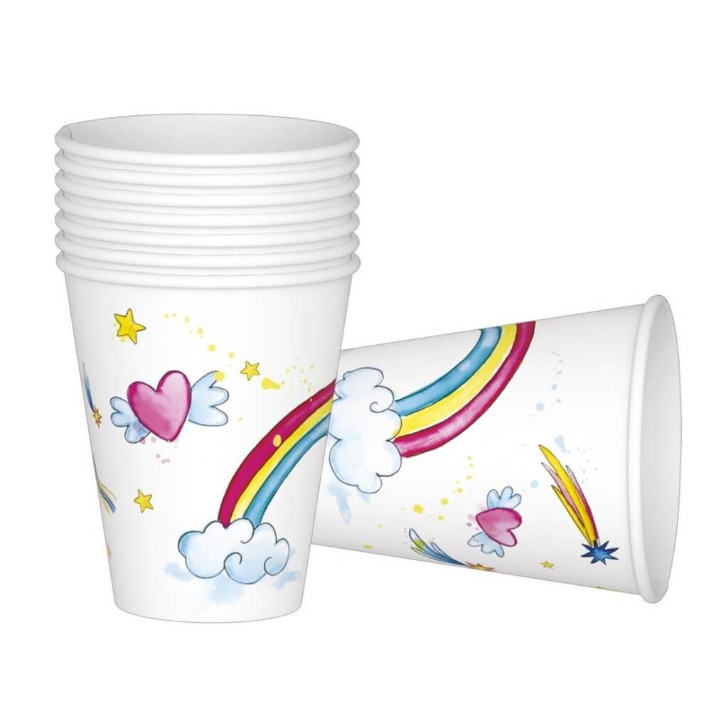 Gobelets Licornes – Lot de 8 - 22477 - Gobelets & Assiettes à Thème