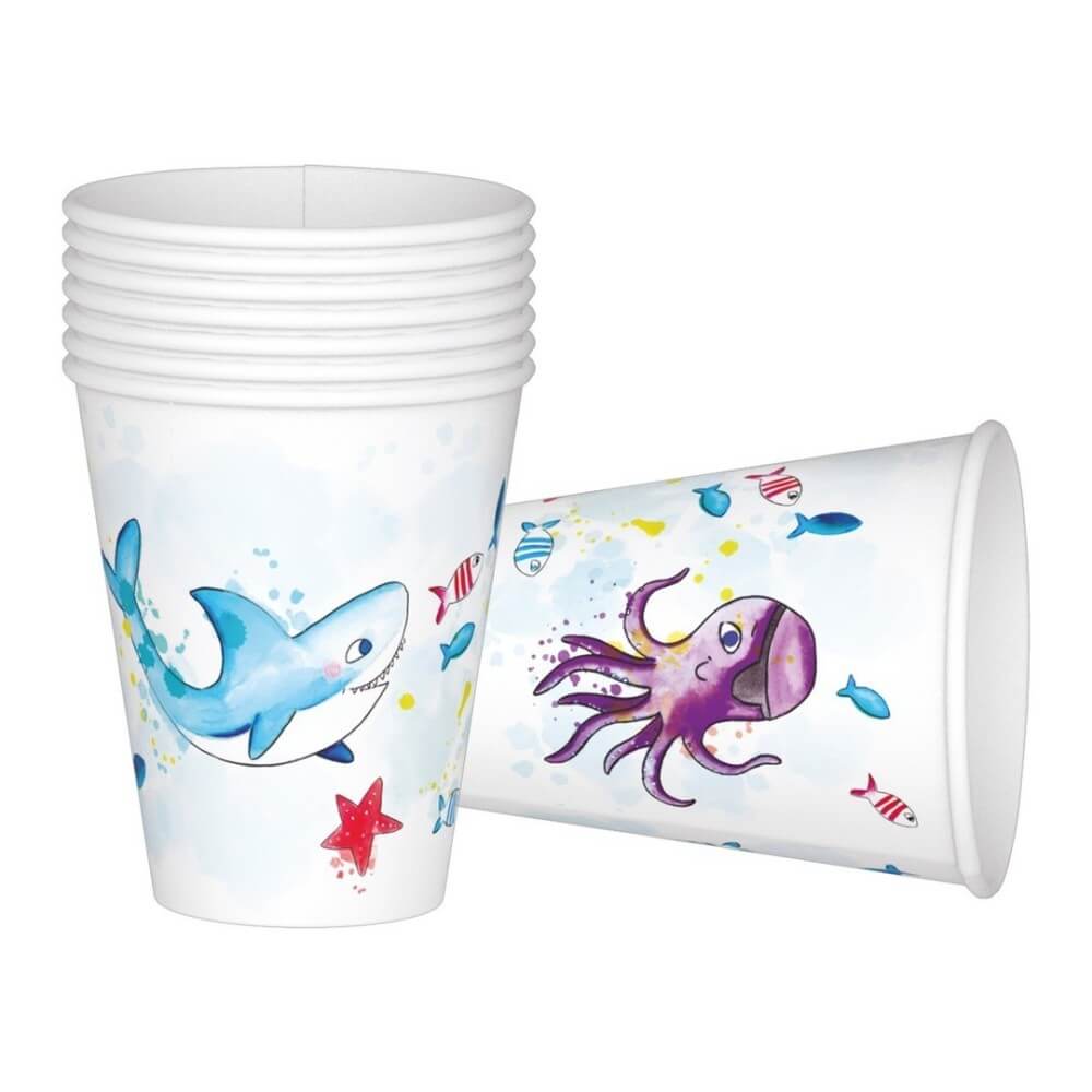 Gobelets Pirates – Lot de 8 - 22478 - Gobelets & Assiettes à Thème