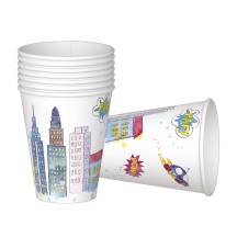 Gobelets Super Héros – Lot de 8 – Fiesta Factory pas cher
