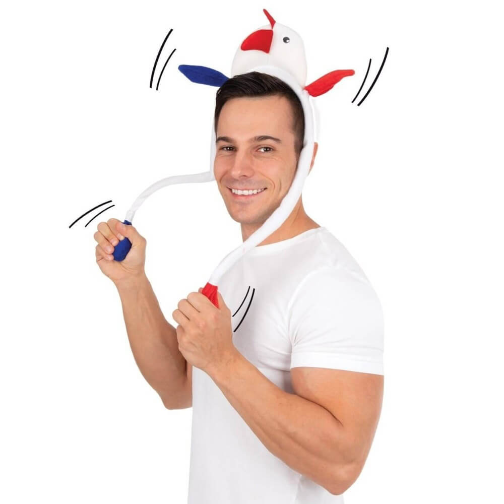 Serre-tête Coq Animé – Bleu Blanc Rouge - 21073 - Serre-tête