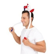 Serre-tête Coq Animé – Bleu Blanc Rouge - 21073 - Serre-tête