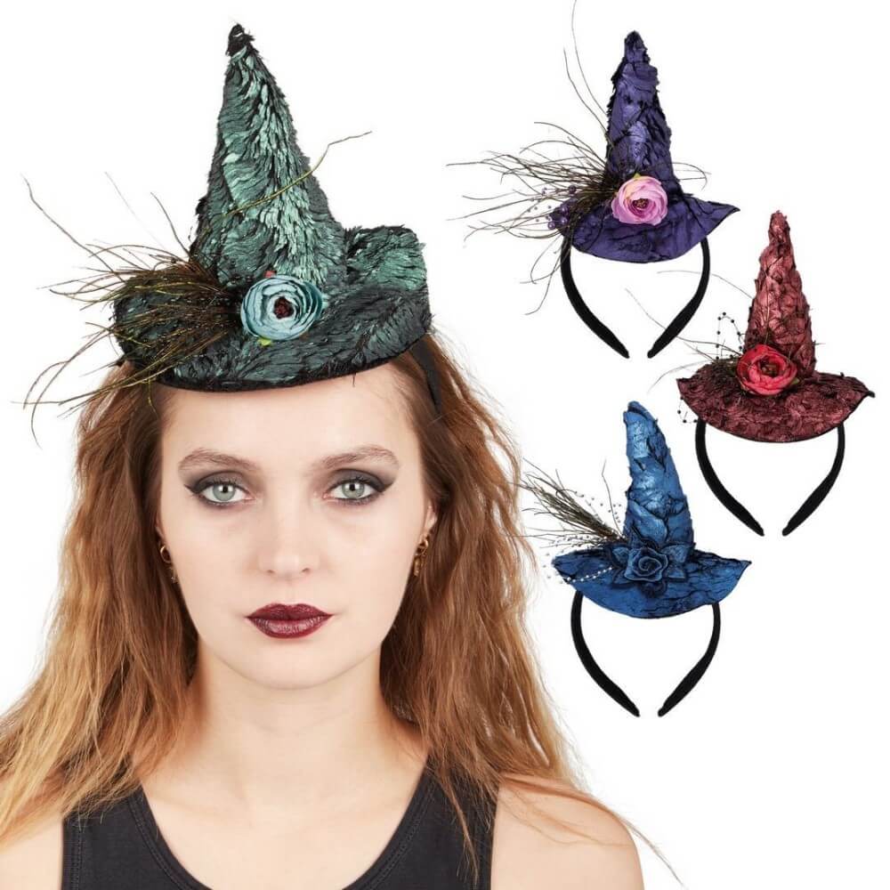 Serre-tête Chapeau de Sorcière – Couleur Aléatoire - 22256 - Serre-tête
