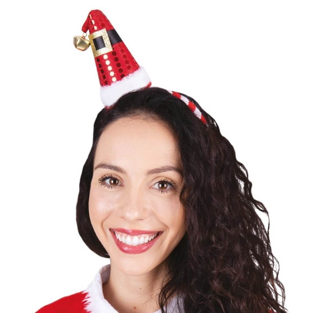 Serre-tête Noël Rouge pas cher | Fiesta Factory