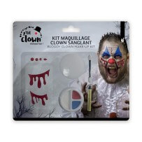 Kit Maquillage Halloween Clown Sanglant – Déguisement Horreur | Fiesta Factory à Petit Prix