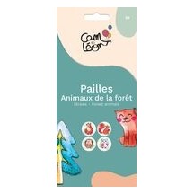 Pailles Animaux de la Forêt – Lot de 8 - 22499 - Pailles, Pics & Agitateurs