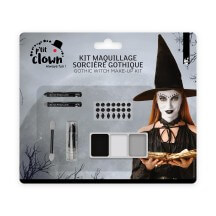 Kit Maquillage Halloween Sorcière Gothique – Look Sombre | Fiesta Factory à Petit Prix