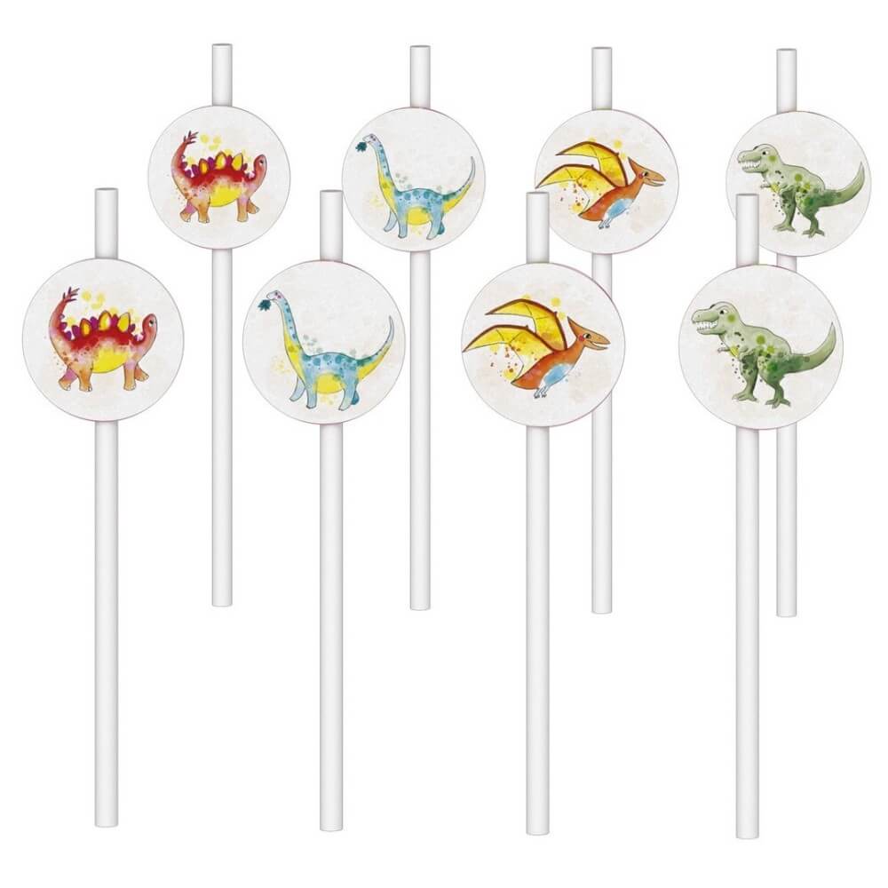 Pailles Dinosaures – Lot de 8 - 22500 - Pailles, Pics & Agitateurs