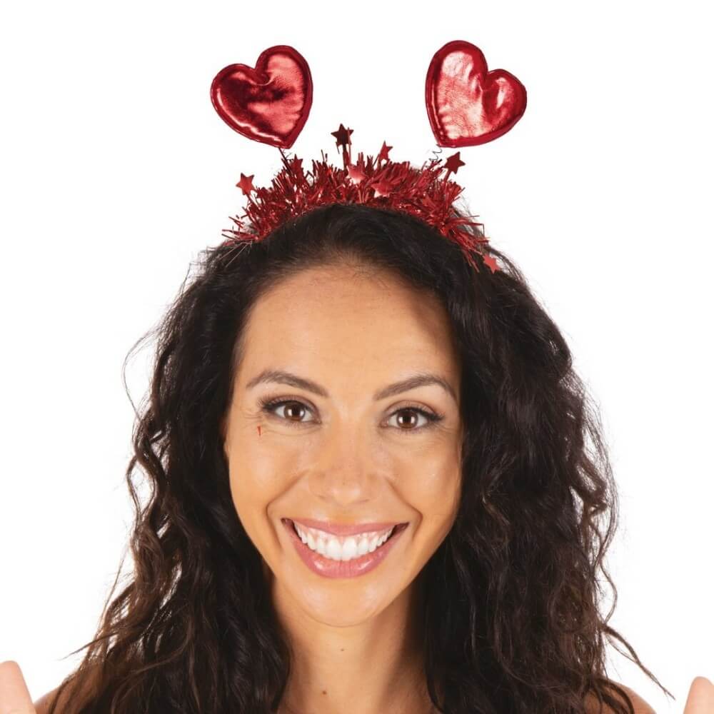 Serre-tête Cœur Rouge pas cher | Fiesta Factory