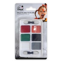 Palette Maquillage Halloween 6 Couleurs Fards Gras | Fiesta Factory à Petit Prix
