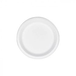 Assiettes Rondes Fibres Végétales Ø 18 cm – Compostables – Paquet de 50 - G10064 - Assiettes en carton & bois