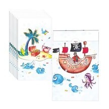 Sachets Pirates – Lot de 8 - 22508 - Sacs Cadeaux