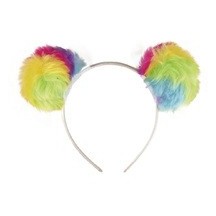 Serre-tête Oreilles Pompons – Multicolore - 22948 - Serre-tête