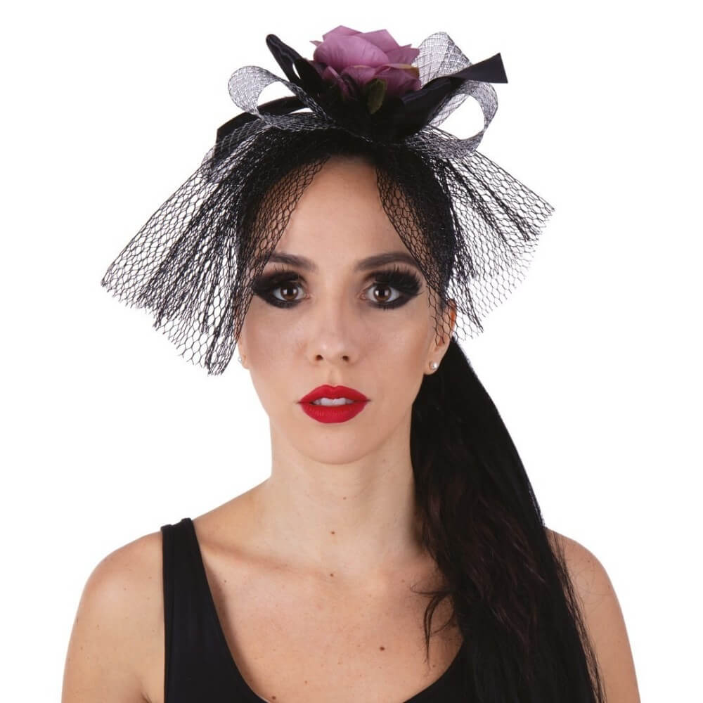 Serre-tête avec Rubans et Fleurs - 22983 - Serre-tête