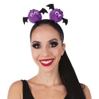 Serre-tête Chauve-souris Pompons pas cher | Fiesta Factory