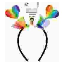 Serre-tête Cœur Arc-en-ciel pas cher | Fiesta Factory