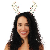 Serre-tête Renne Minimaliste avec Grelots pas cher | Fiesta Factory