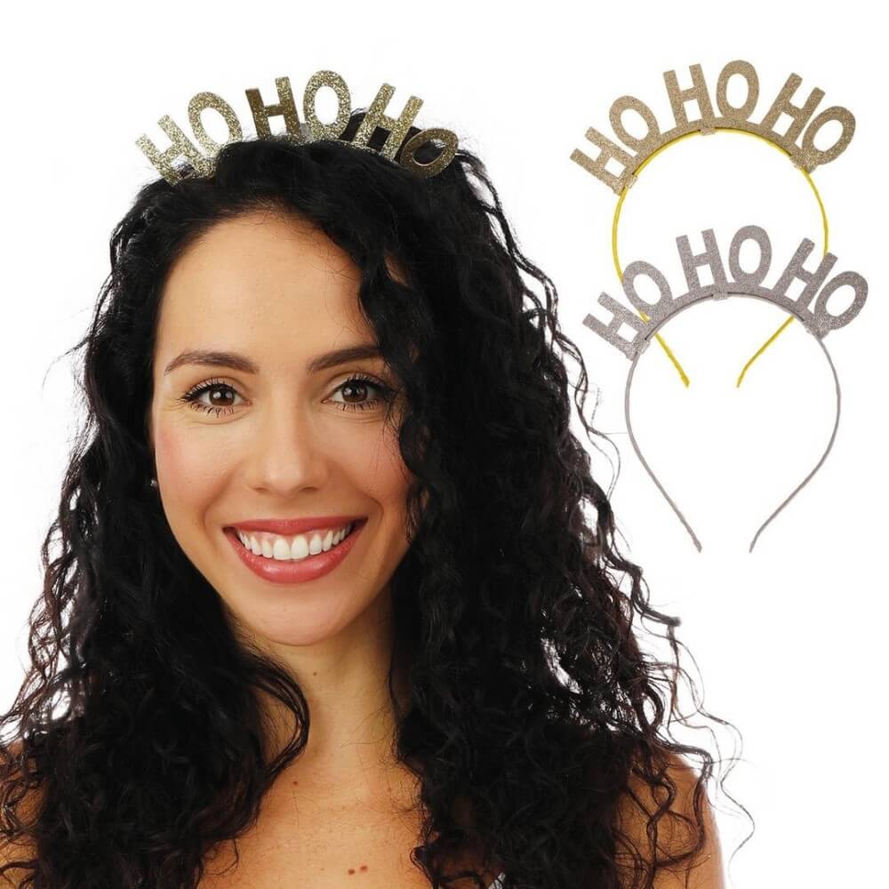 Serre-tête HoHoHo pas cher couleur aléatoire | Fiesta Factory