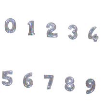 Ballon Aluminium Chiffre Holo Argent 1M 40 pouces 0 à 9 | Fiesta Factory à petit prix