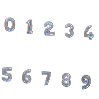 Ballon Aluminium Chiffre Holo Argent 1M 40 pouces 0 à 9 | Fiesta Factory à petit prix