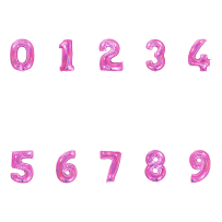 Ballon Aluminium Chiffre Holo Fuchsia 1M 40 pouces 0 à 9 | Fiesta Factory à petit prix