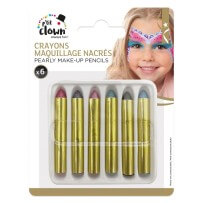 Crayons Maquillage Gras Nacrés – Lot de 6 - 23354 - Pinceaux & Accessoires de Maquillage