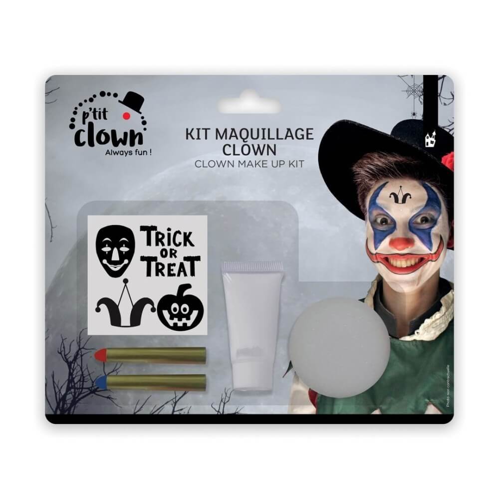 Kit Maquillage Clown avec Stickers - 23601 - Kits Maquillage