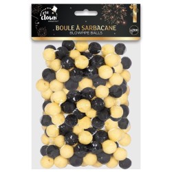 Boules à Sarbacane Or et Noir – Lot de 200 - 24368 - Cotillons