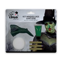 Kit Maquillage Halloween Sorcière avec Nez - 23604 - Accueil
