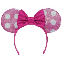 Serre-tête Minnie™ Disney® Rose à Pois Blancs - 24792 - Serre-tête