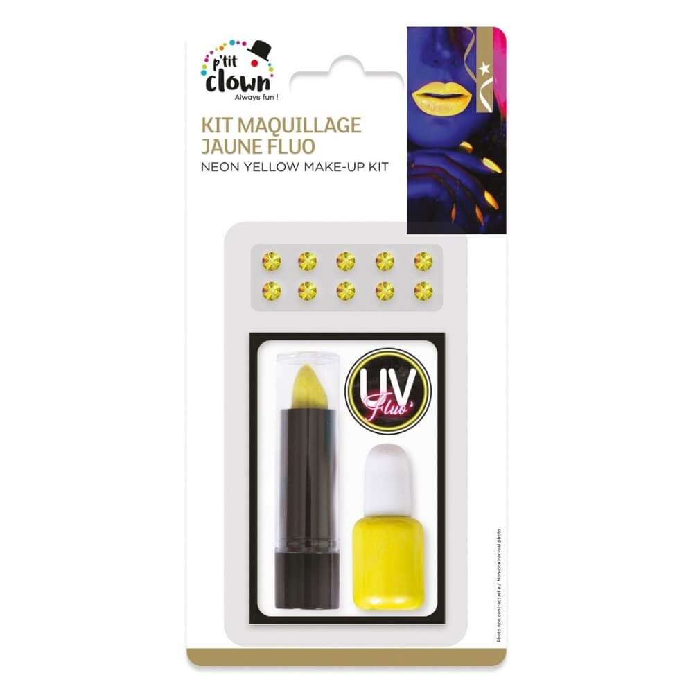 Kit Maquillage Jaune Fluo - 23875 - Kits Maquillage