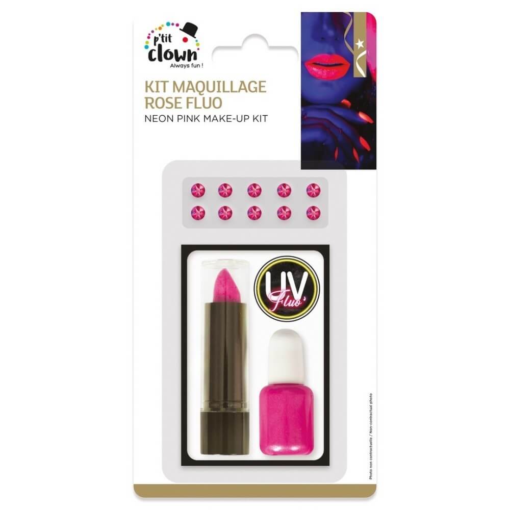 Kit Maquillage Rose Fluo - 23876 - Fluo & Néon