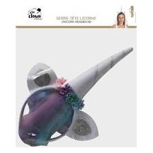Serre-tête Licorne à Voile Blanc & Argent - 27260 - Serre-tête