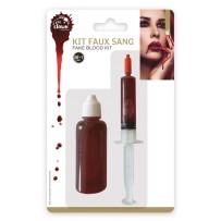 Kit Faux Sang 28ml avec Seringue 5ml – Accessoire Halloween | Fiesta Factory à petit prix