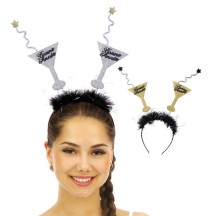 Serre-tête Bonne Année – Verres – Couleur Aléatoire - 40380 - Serre-tête