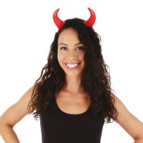 Serre-tête Cornes de Diable Rouge - 51306 - Serre-tête