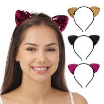 Serre-tête Oreilles de Chat – Couleur Aléatoire - 66676 - Serre-tête