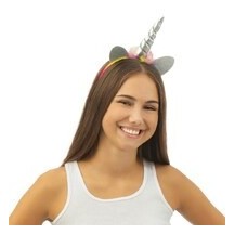 Serre-tête Licorne Argent & Multicolore - 80670 - Serre-tête