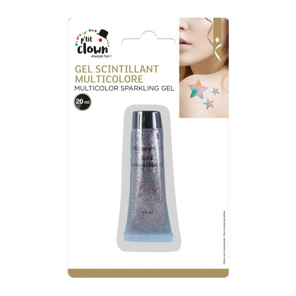Gel Pailleté Multicolore 20ml - 77703 - Maquillage en Tube & Palettes