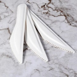 Couteaux en Fibres Végétales 15,8 cm – Compostables – Paquet de 50 - 52C021 - Couverts en bois