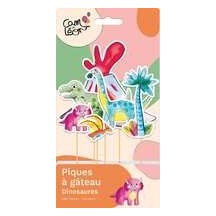 Piques à gâteau Dinosaures – Lot de 6 - 22518 - Pailles, Pics & Agitateurs