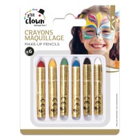 Crayons Maquillage Gras – Lot de 6 - 90470 - Pinceaux & Accessoires de Maquillage