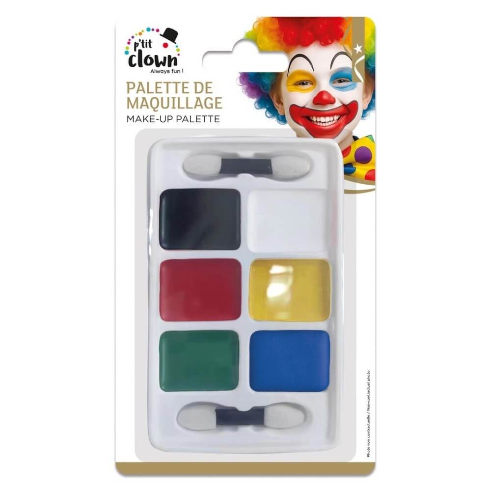 Palette Maquillage Fards Gras – 6 Couleurs - 91011 - Maquillage en Tube & Palettes