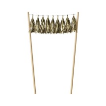 Décoration pour gâteau Or - 22604 - Pailles, Pics & Agitateurs