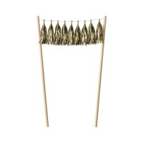 Décoration pour gâteau Or - 22604 - Pailles, Pics & Agitateurs