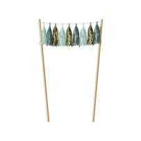 Décoration pour gâteau Vert - 22614 - Pailles, Pics & Agitateurs